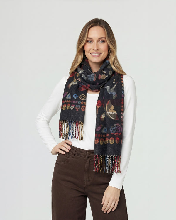 Echarpe Mujer Lorena Negro Lineatre