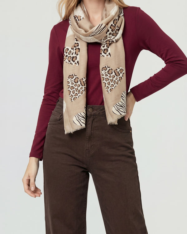 Echarpe Mujer Agustina Beige Lineatre