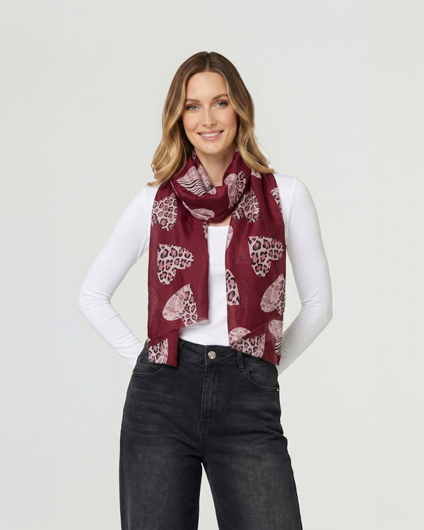 Echarpe Mujer Agustina Vino Lineatre