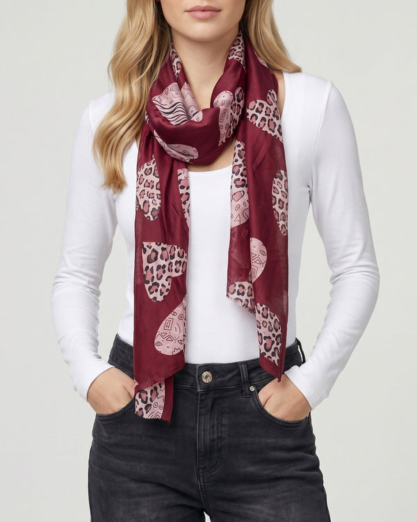 Echarpe Mujer Agustina Vino Lineatre