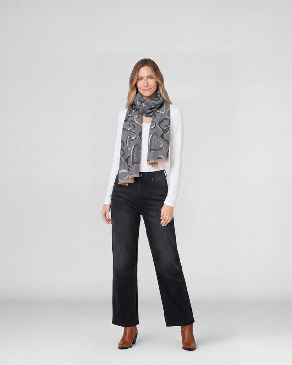 Echarpe Mujer Josefina Gris Lineatre