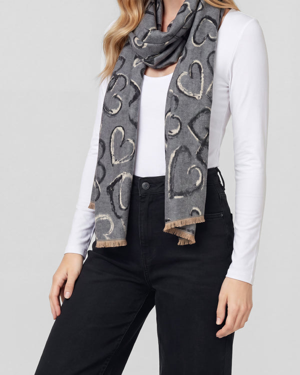 Echarpe Mujer Josefina Gris Lineatre