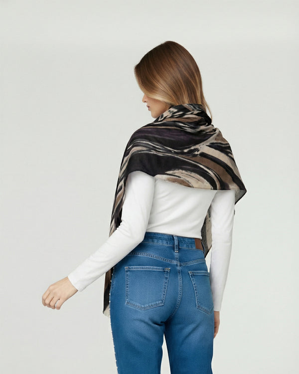 Echarpe Mujer Tania Café Lineatre