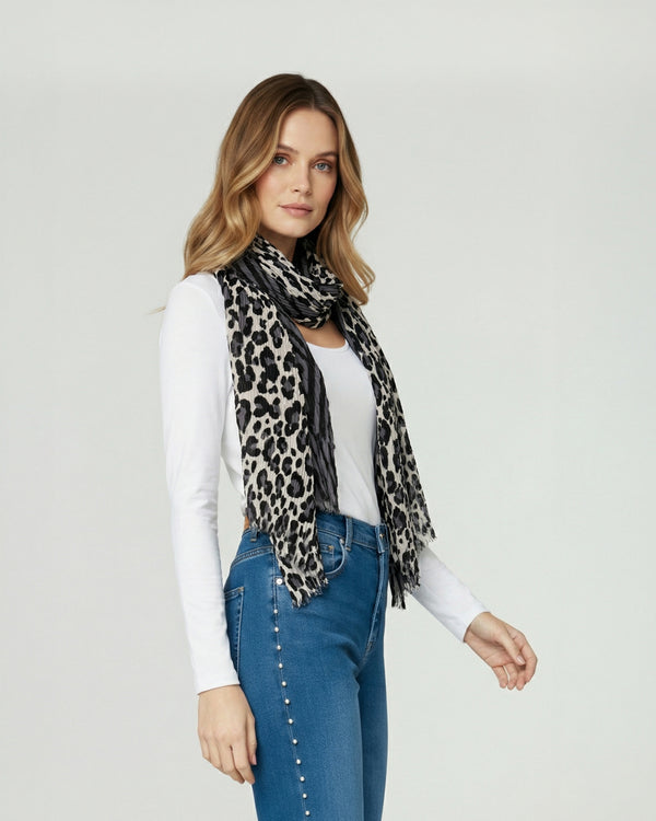 Echarpe Mujer Penélope Negro Lineatre