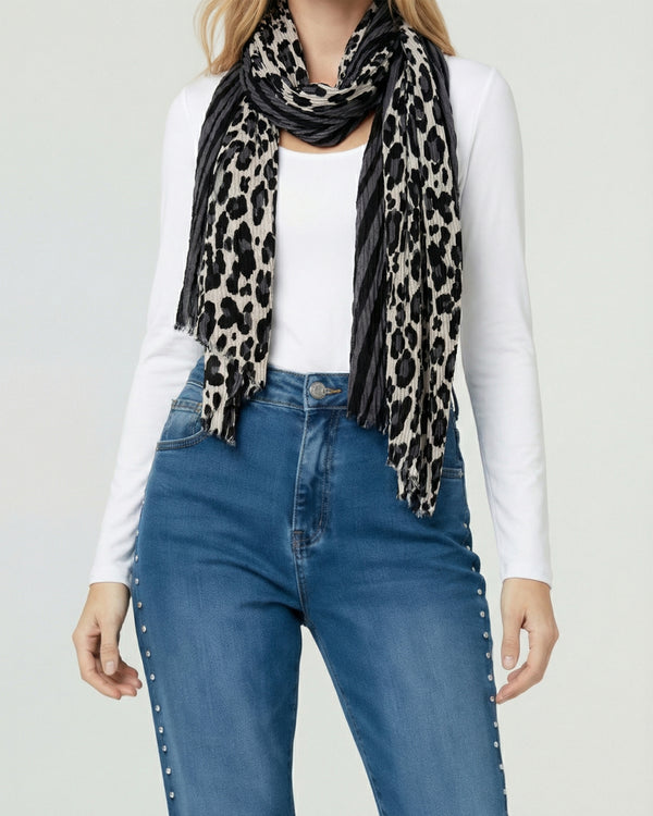 Echarpe Mujer Penélope Negro Lineatre