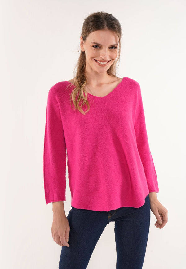 Sweater miuccia fucsia lineatre
