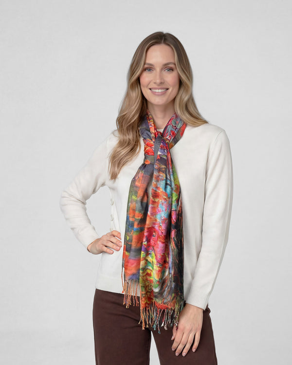 Echarpe Mujer Francisca Rojo Lineatre