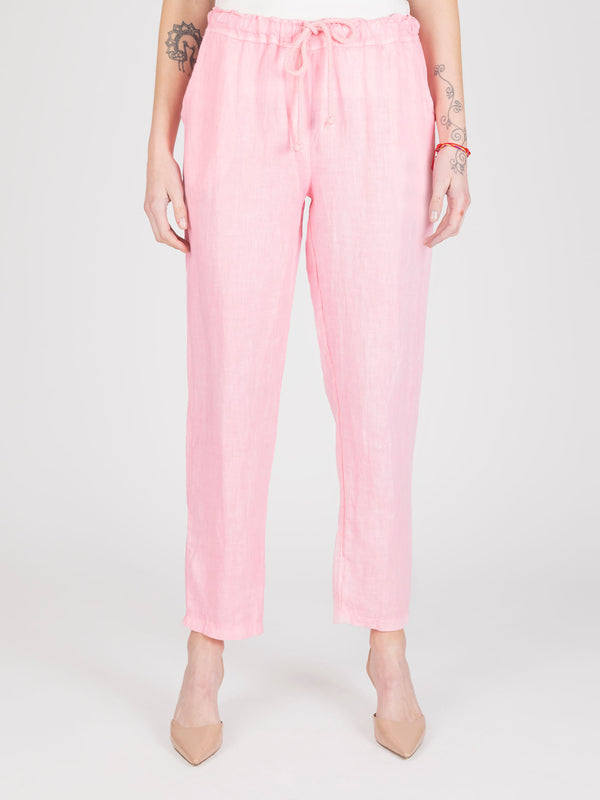 Pantalon rosa lineatre