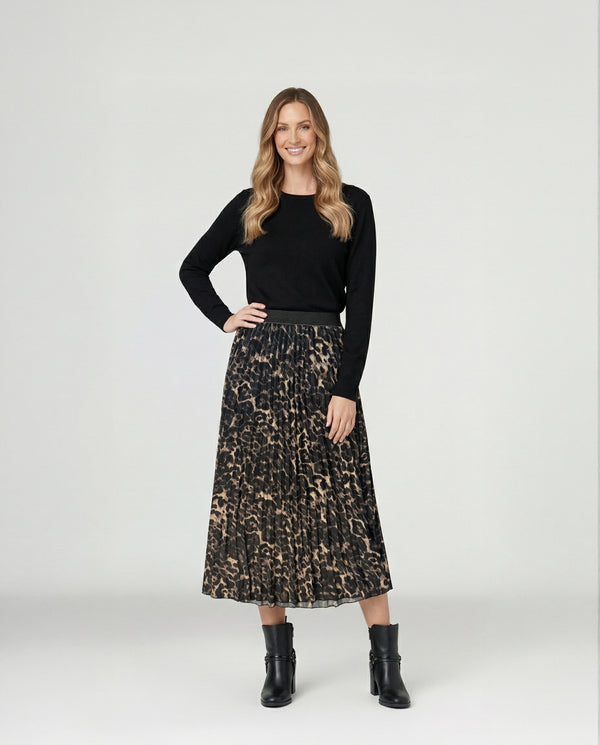 Falda Mujer Bianca Leopardo Lineatré