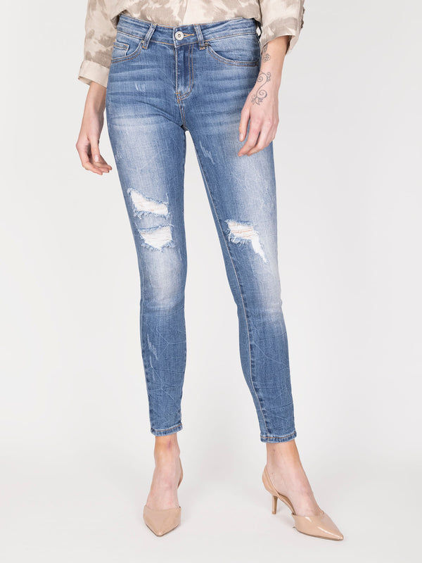 Jeans azul lineatre