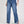 Jeans Wide Leg Con Abertura Azul Lineatre