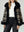 Poncho Mujer Anita Overside Cuello Tipo Kimono  Manga Tipo Poncho Negro Lineatre