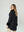 Poncho Mujer Maria Overside Cuello Tipo Kimono  Manga Caída Negro Lineatre
