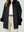 Poncho Mujer Maria Overside Cuello Tipo Kimono  Manga Caída Negro Lineatre