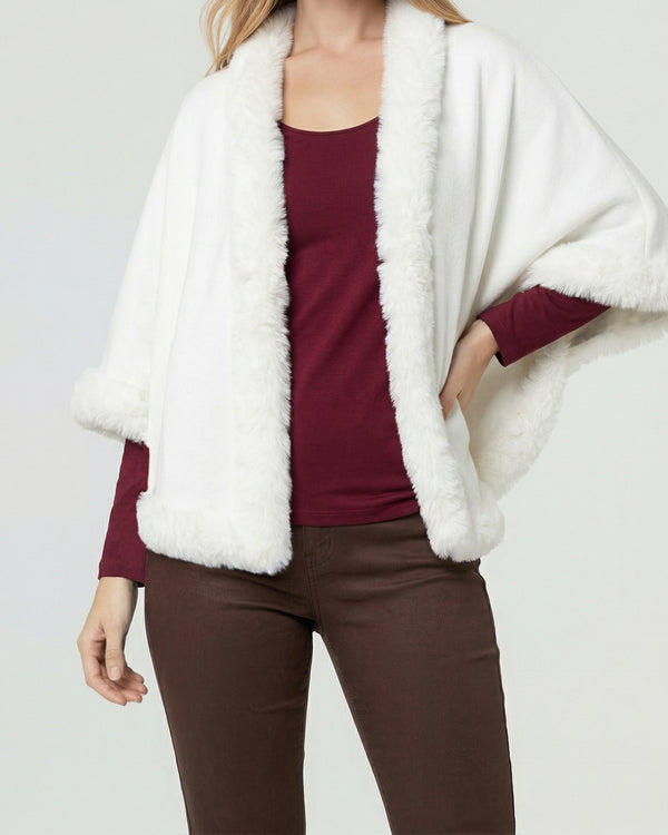 Poncho Mujer Paola Blanco Lineatre