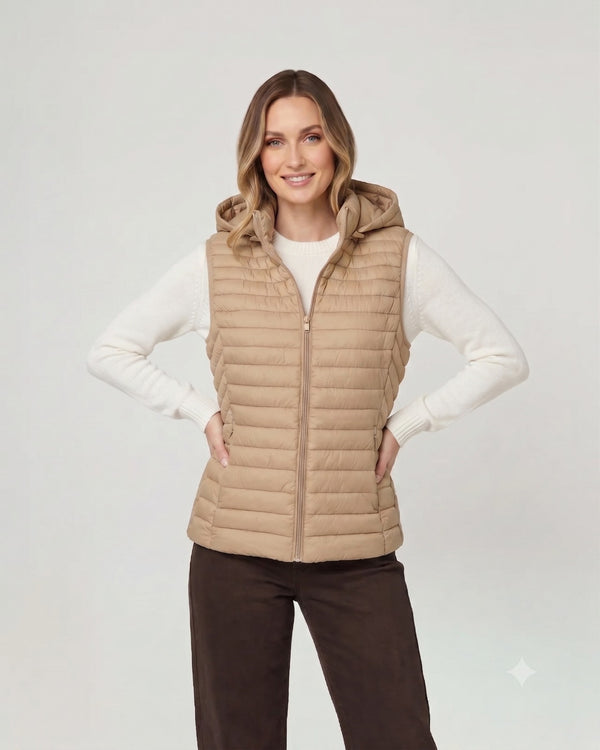 Parka Mujer Camilla Beige Lineatré