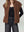 Gillet Mujer Antonia Relaxed Cuello Medio Alto Con Cierre Manga Caída Chocolate Lineatre