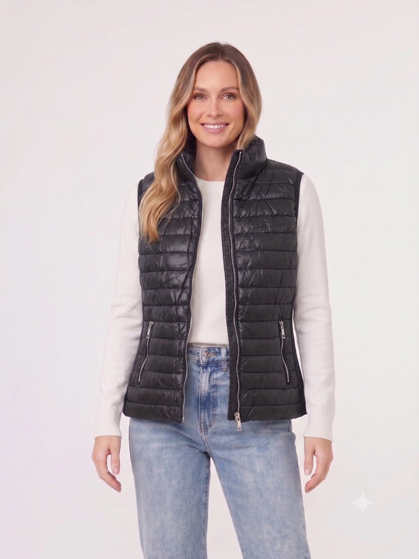 Gillet Mujer Isidora Negro Lineatré