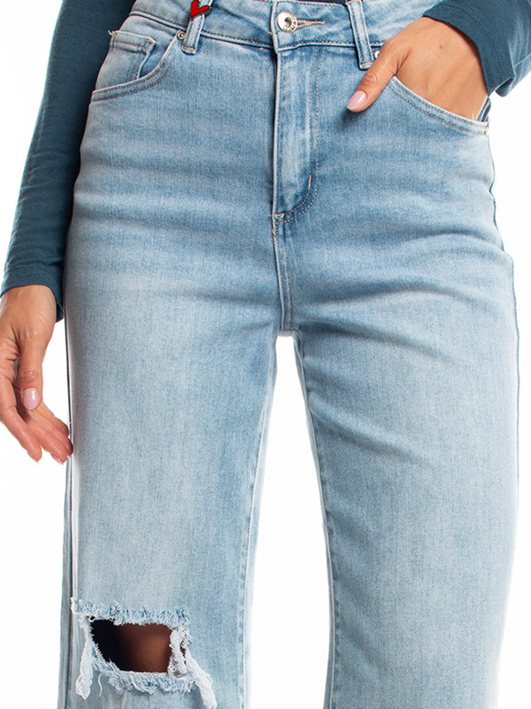 Jeans azul lineatre