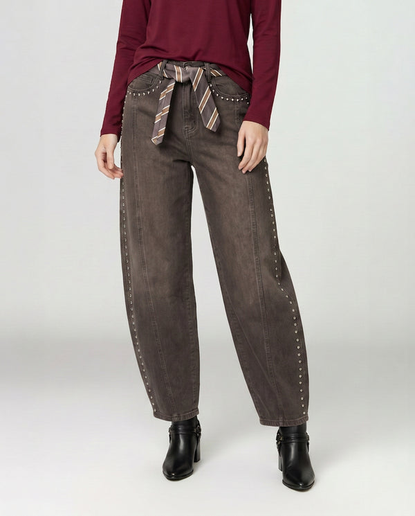 Jeans Mujer Gemma Chocolate Lineatré