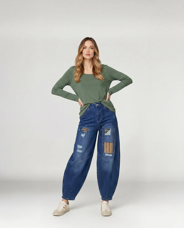 Jeans Mujer Giuliana Azul Lineatré