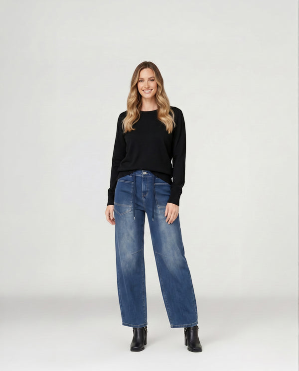 Jeans Mujer Alessia Azul Lineatré