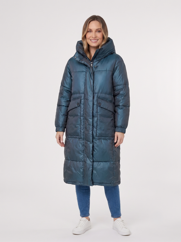 Parka Mujer Vittoria Azul Lineatre
