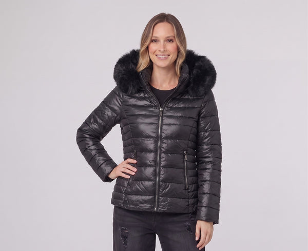 Parka Mujer Renata Negro Lineatré