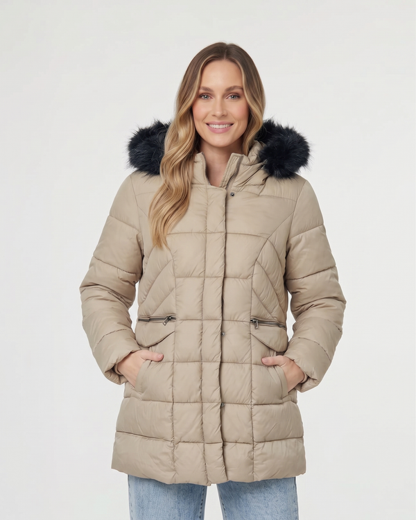 Parka Mujer Bianca Camel Lineatre