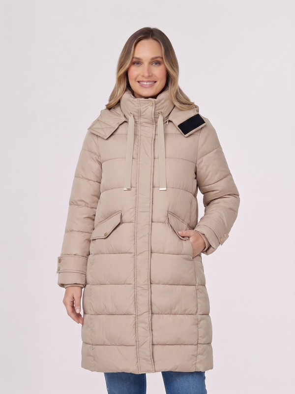 Parka Mujer Beatrice Beige Lineatre