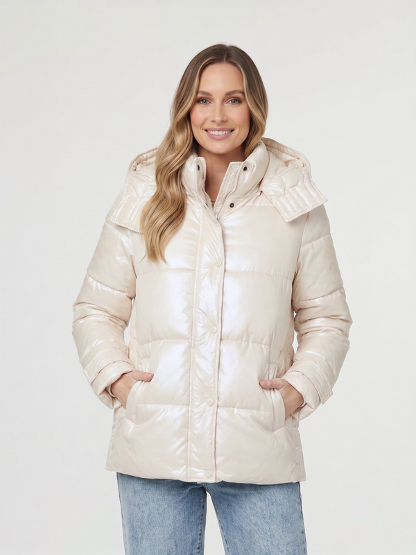 Parka Mujer Camilla Blanco Lineatre