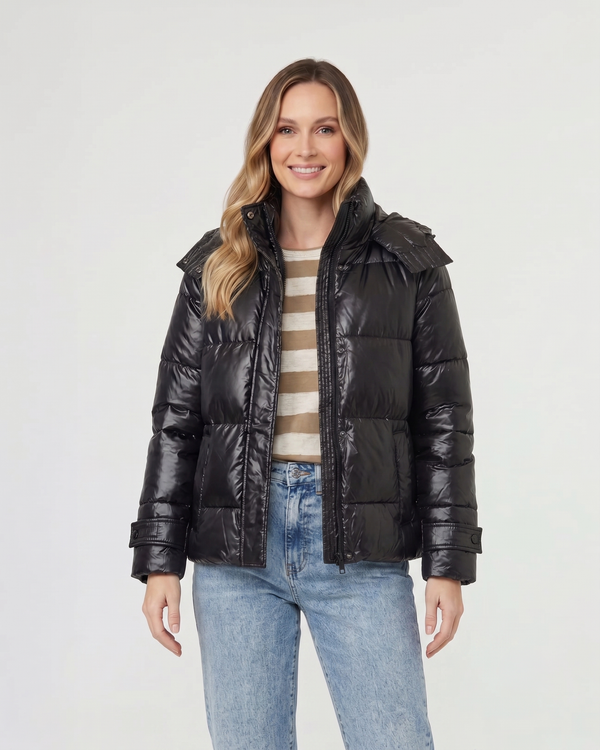 Parka Mujer Camilla Negro Lineatre