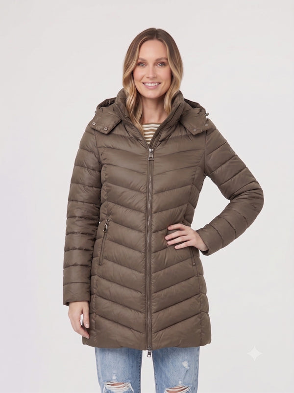 Parka Mujer Lavinia Fango Lineatré