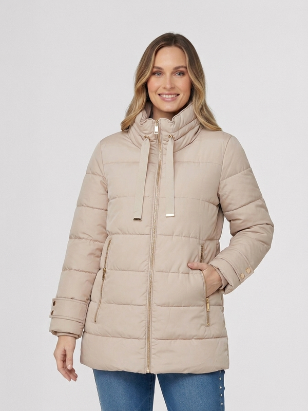 Parka Mujer Kaira Beige Lineatre