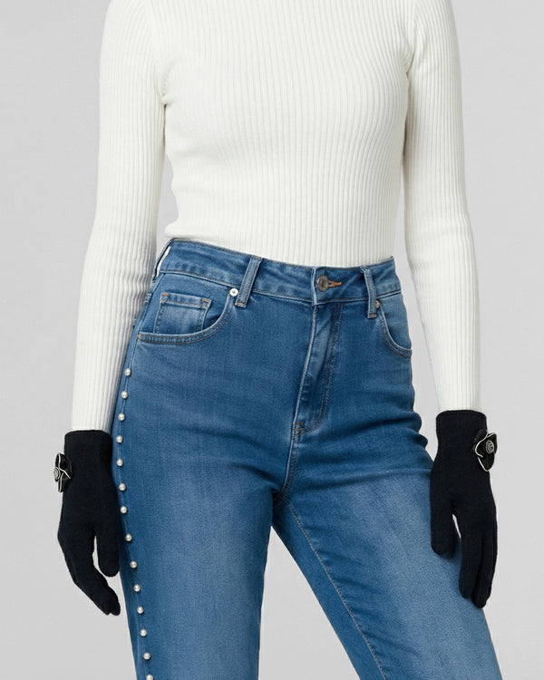 Guante Mujer Ida Negro Lineatre