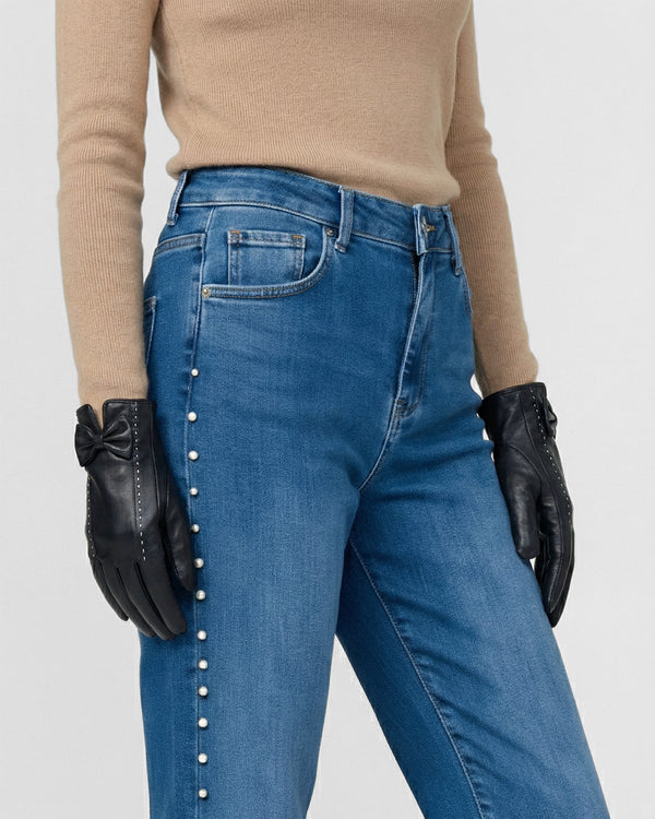 Guante Mujer Mara Negro Lineatre