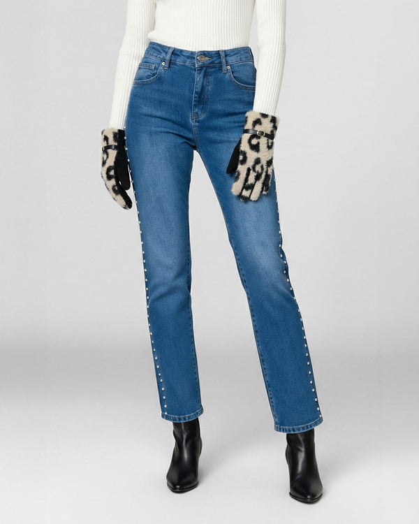 Guante Mujer Daniela Negro Lineatre