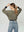 Poleron Mujer Zoe Regular fit Cuello Redondo Manga Caída Fango Lineatre