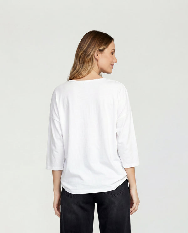 Polera Mujer Fiorella Blanco Lineatré
