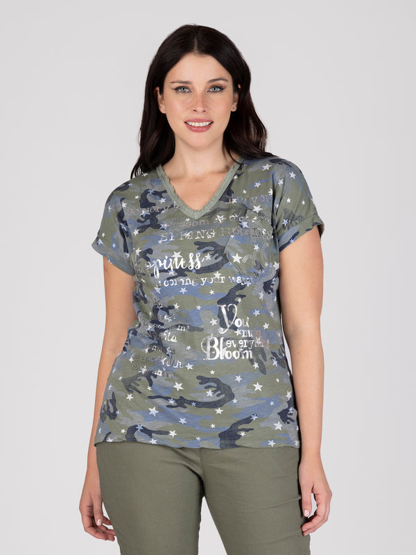 Polera militar lineatre