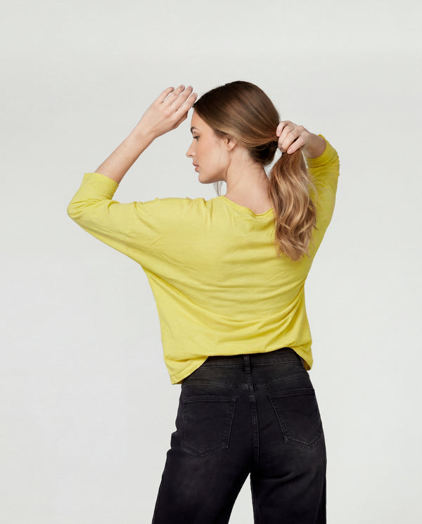 Polera Mujer Isabella Amarillo Lineatré