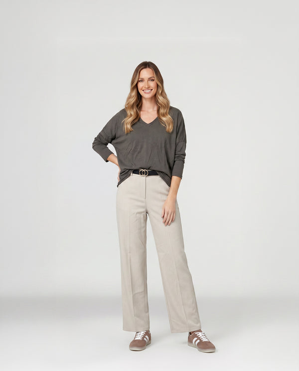 Polera Mujer Delfina Chocolate Lineatré