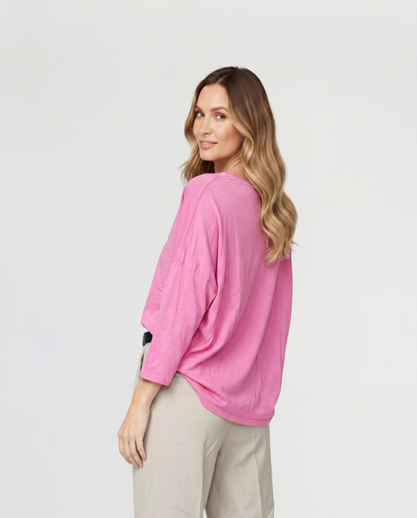 Polera Mujer Gioia Fucsia Lineatré