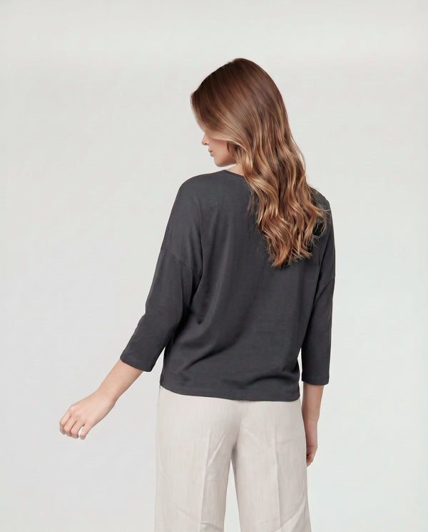 Polera Mujer Beatrice Negro Lineatré