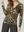 Polera Mujer Gianna Regular Cuello En V Manga Ajustada Leopardo Lineatre