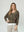 Polera Mujer Elisa Relaxed Cuello En V Manga Caída Chocolate Lineatre