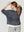 Polera Mujer Diana Relaxed Cuello En V Manga Caída Navy Lineatre