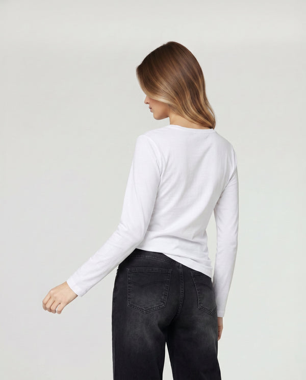 Polera Mujer Lucia Blanco Lineatré