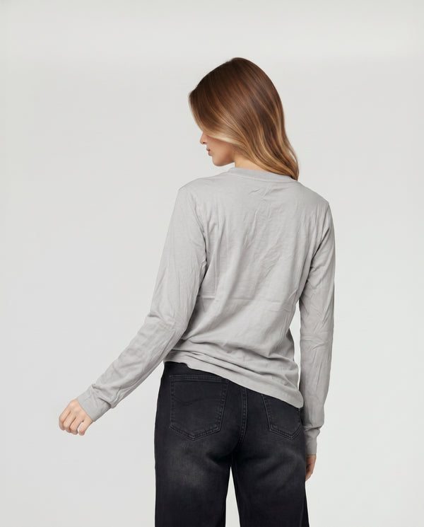 Polera Mujer Valentina Fango Lineatré