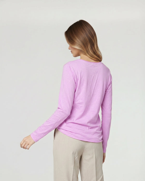 Polera Mujer Greta Fucsia Lineatré